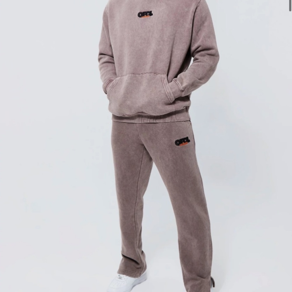 MAN WASHED HOODED TRACKSUIT